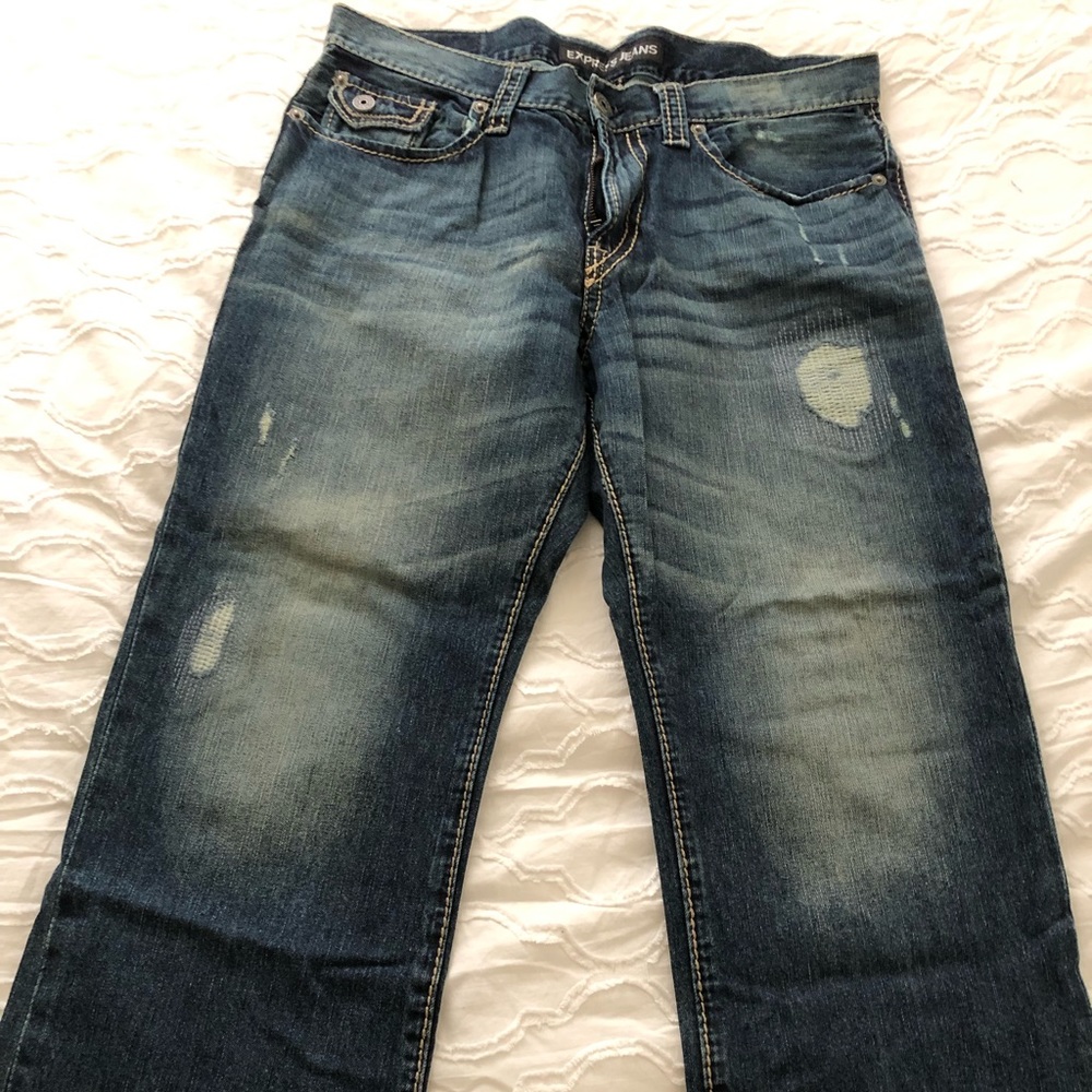 Express Blue Jeans 34x30 Bootcut